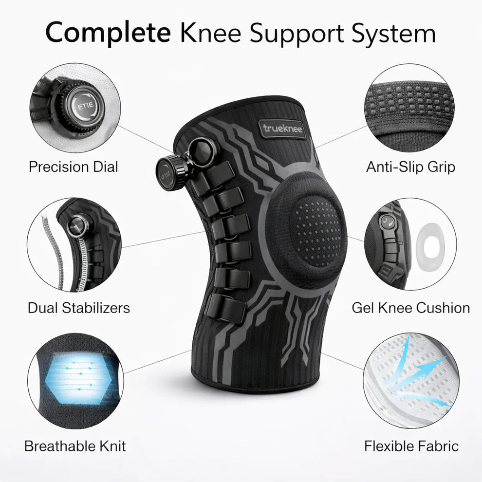 TrueKnee Brace™ Professional Knee Support with Compression Technology
