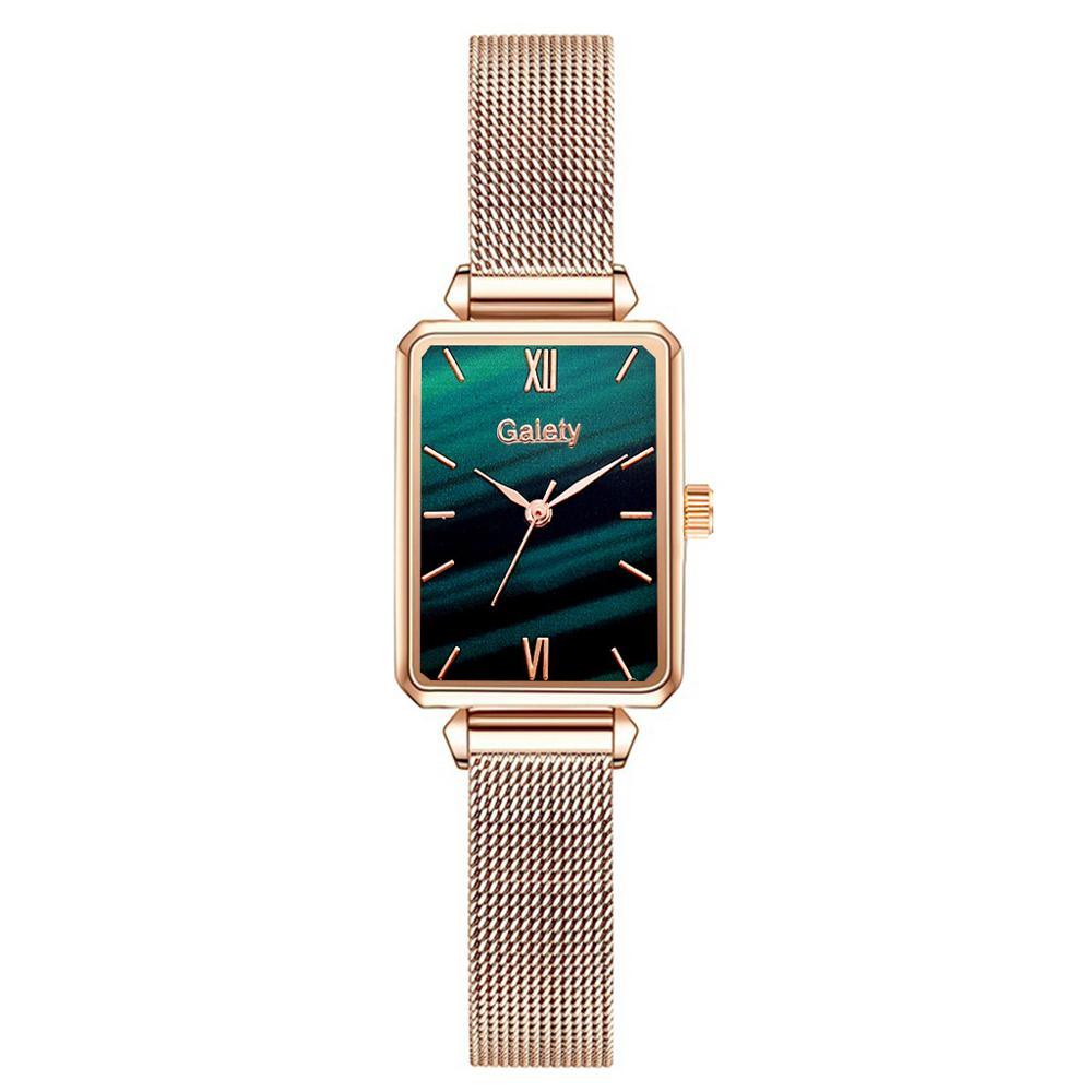Gaiety Women's Square Fashion Watch & Bracelet Set - ClickerMans