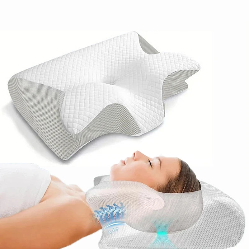 Neckura™ Memory Foam Neck Pillow | Last Day Of Sale!