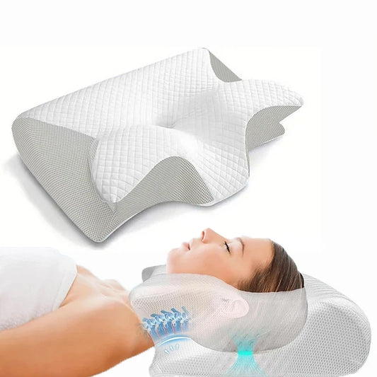 Neckura™ Memory Foam Neck Pillow | Last Day Of Sale!