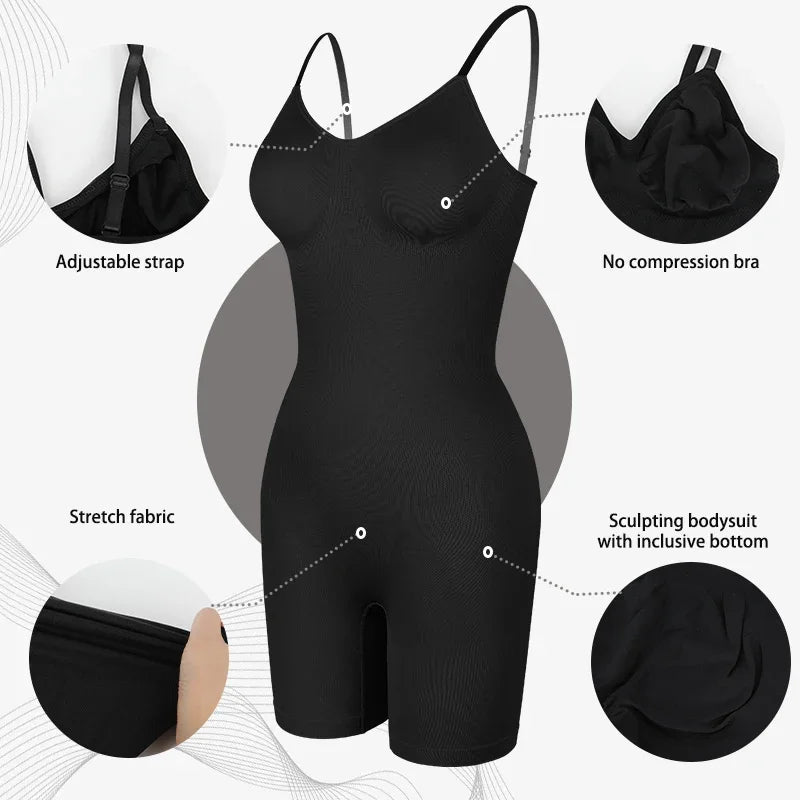 Sculpting Shapewear Shorts Bodysuit