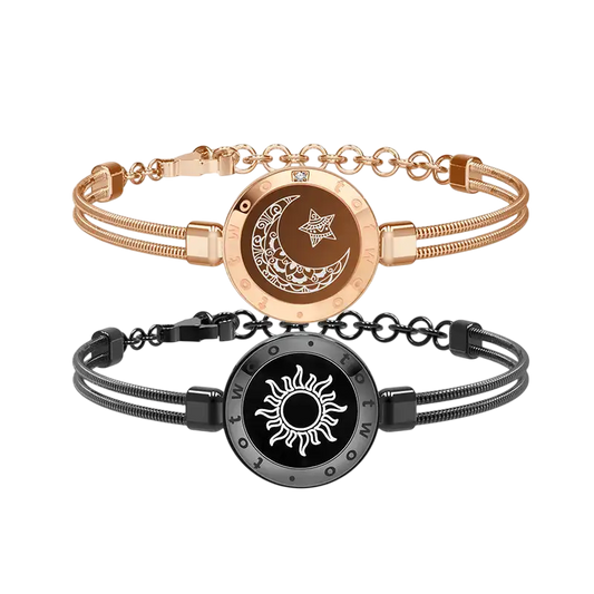 Totwoo Long Distance touch Light up & Vibrate Bracelets for Couples