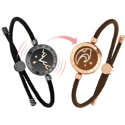 Totwoo Long Distance touch Light up & Vibrate Bracelets for Couples
