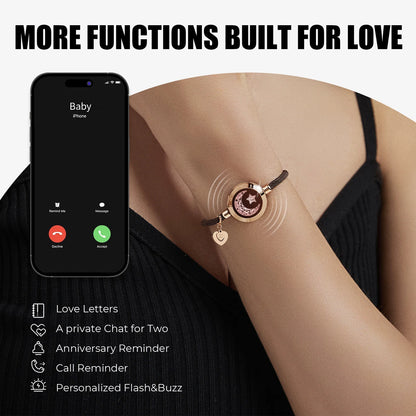 Totwoo Long Distance touch Light up & Vibrate Bracelets for Couples