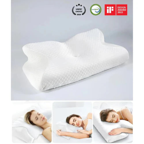 Neckura™ Memory Foam Neck Pillow | Last Day Of Sale!