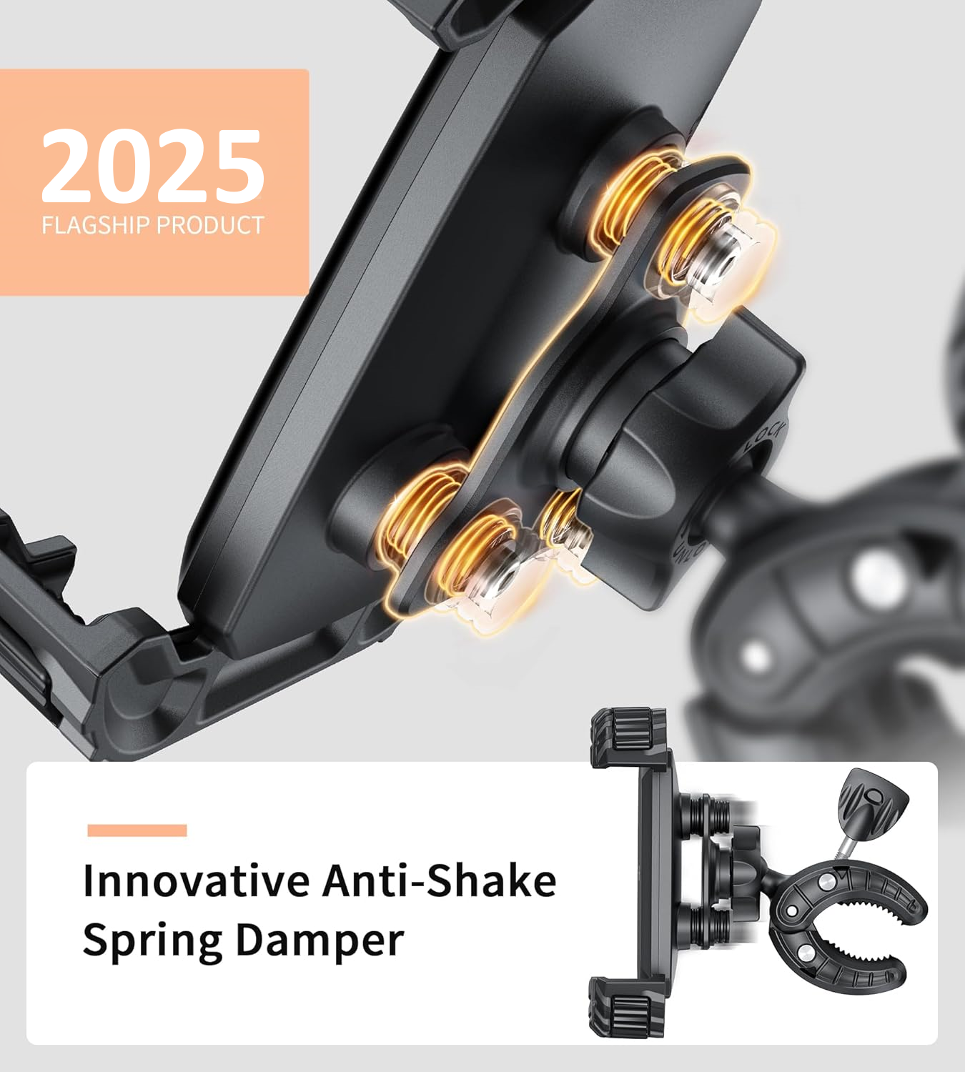 2025 Military Anti-Shake Motorcycle & Bicycle Phone Holder