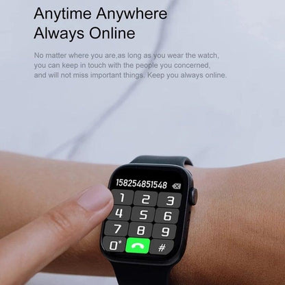 I7 mini 1 62 inch IP67 Waterproof Color Screen Smart Watch Pink - ClickerMans