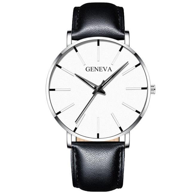 Minimalist Men's Geneva Fashion Ultra Thin Watch - ClickerMans