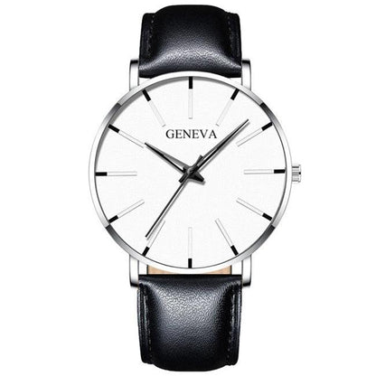 Minimalist Men's Geneva Fashion Ultra Thin Watch - ClickerMans