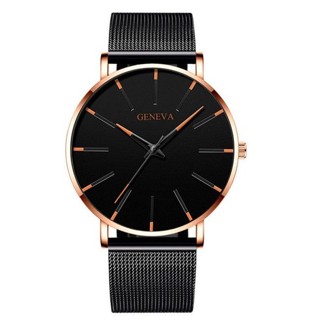 Minimalist Men's Geneva Fashion Ultra Thin Watch - ClickerMans