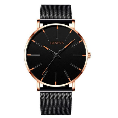 Minimalist Men's Geneva Fashion Ultra Thin Watch - ClickerMans