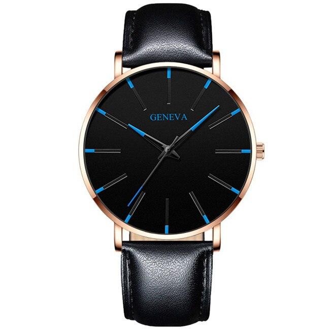 Minimalist Men's Geneva Fashion Ultra Thin Watch - ClickerMans