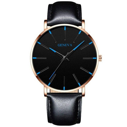 Minimalist Men's Geneva Fashion Ultra Thin Watch - ClickerMans