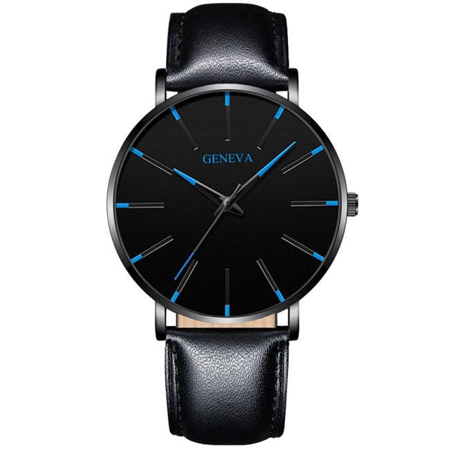 Minimalist Men's Geneva Fashion Ultra Thin Watch - ClickerMans