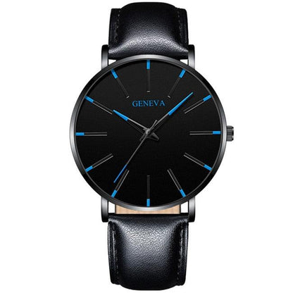 Minimalist Men's Geneva Fashion Ultra Thin Watch - ClickerMans