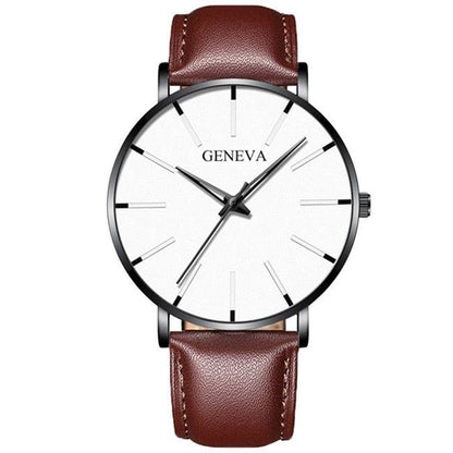 Minimalist Men's Geneva Fashion Ultra Thin Watch - ClickerMans