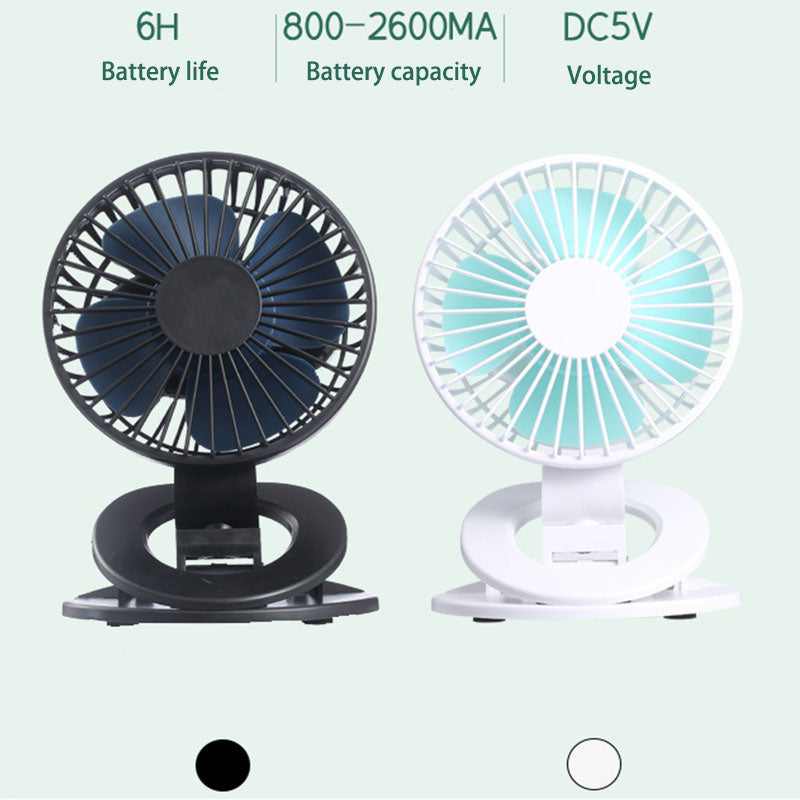 [NEW] Rechargable Mini Clip Fan - Clickermans