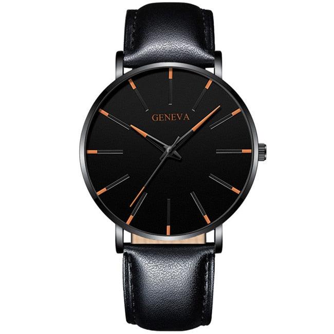 Minimalist Men's Geneva Fashion Ultra Thin Watch - ClickerMans