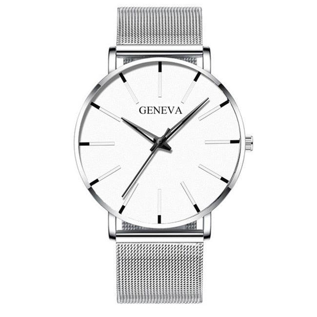 Minimalist Men's Geneva Fashion Ultra Thin Watch - ClickerMans