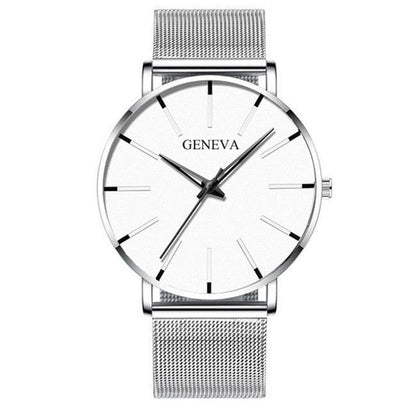 Minimalist Men's Geneva Fashion Ultra Thin Watch - ClickerMans