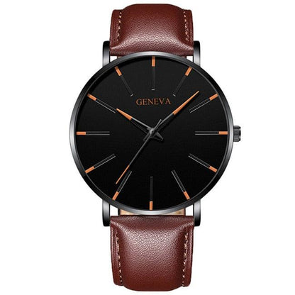 Minimalist Men's Geneva Fashion Ultra Thin Watch - ClickerMans