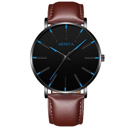 Minimalist Men's Geneva Fashion Ultra Thin Watch - ClickerMans