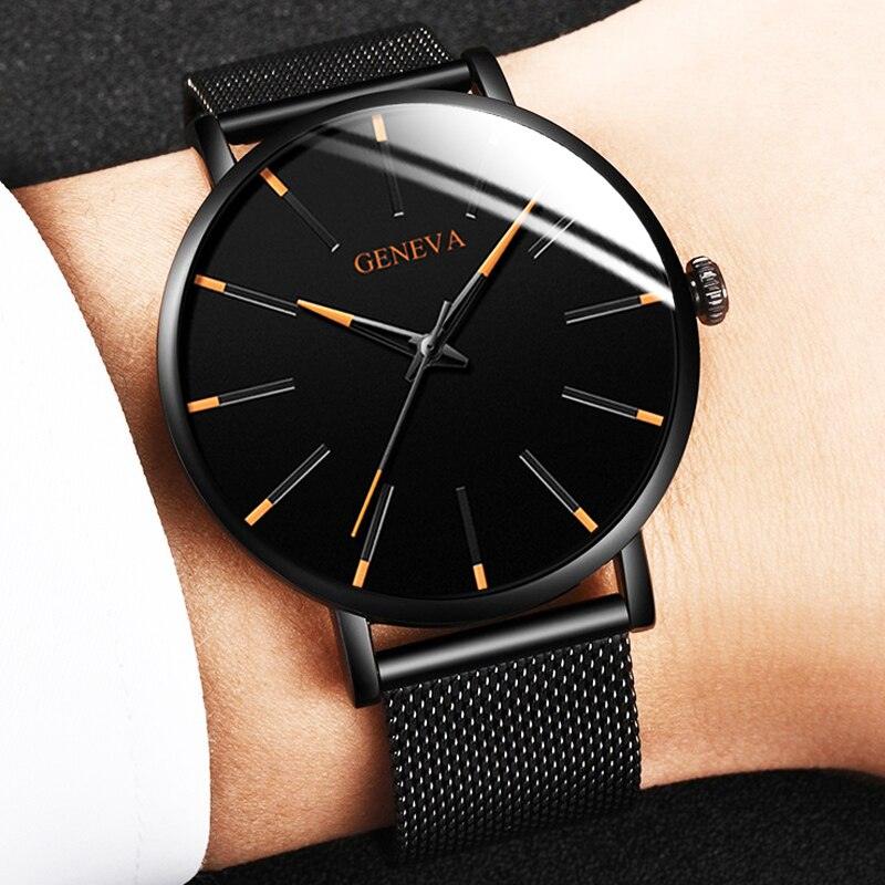 Minimalist Men's Geneva Fashion Ultra Thin Watch - ClickerMans
