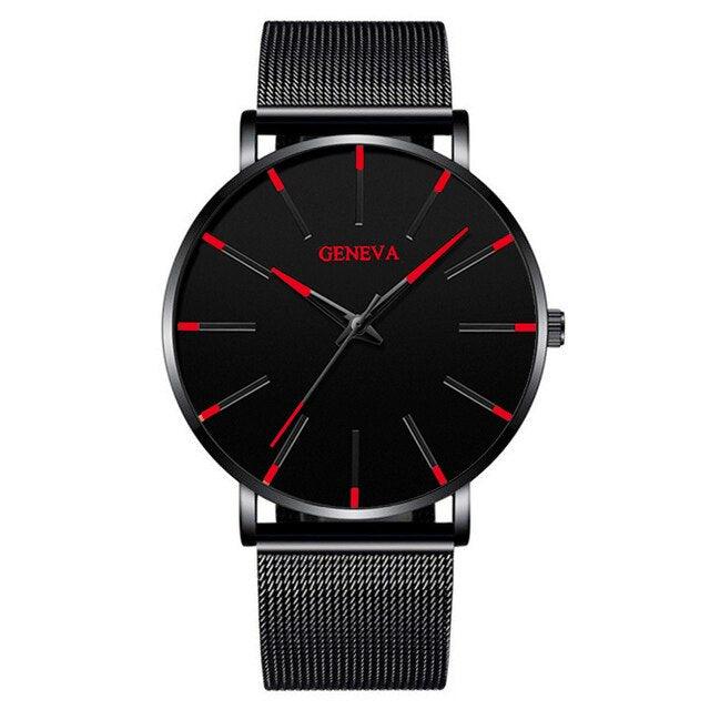 Minimalist Men's Geneva Fashion Ultra Thin Watch - ClickerMans
