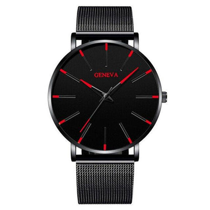 Minimalist Men's Geneva Fashion Ultra Thin Watch - ClickerMans