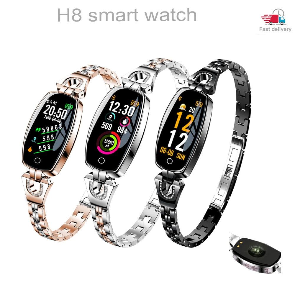 H8 Women's Smart Health Watch With Blood Pressure & Heart Rate Monitor - ClickerMans