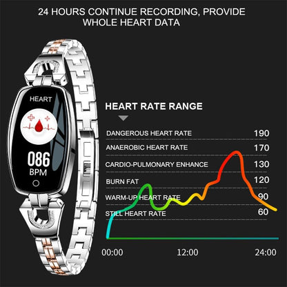 H8 Women's Smart Health Watch With Blood Pressure & Heart Rate Monitor - ClickerMans