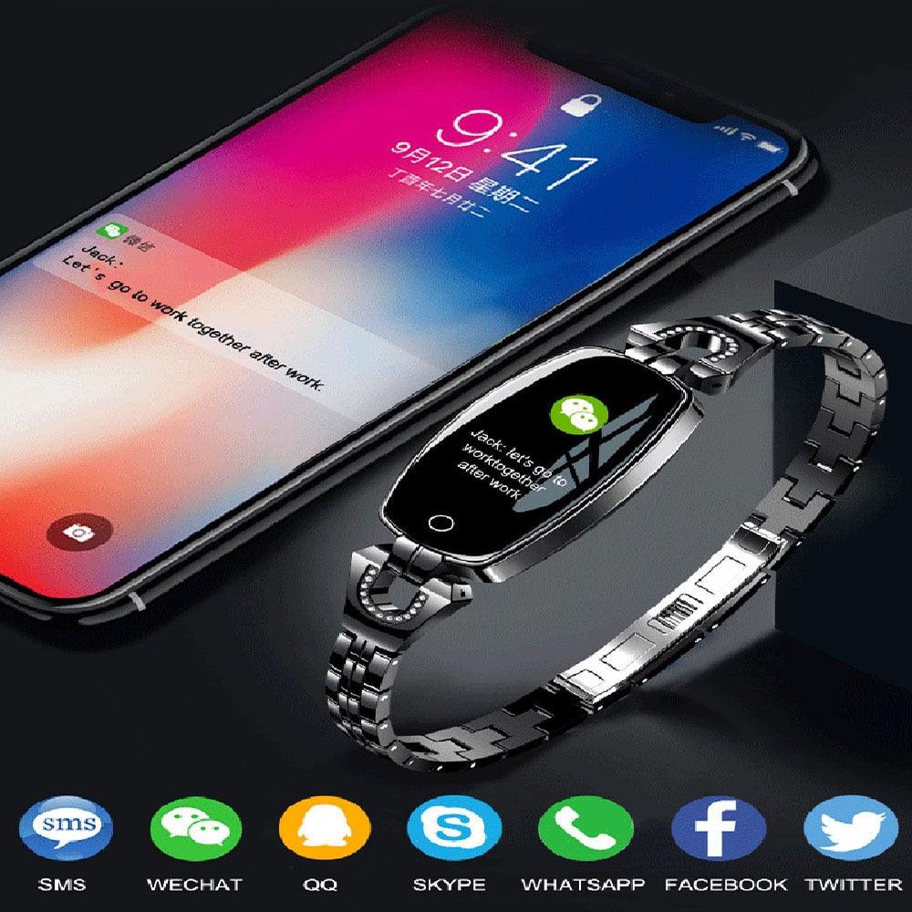 H8 Women's Smart Health Watch With Blood Pressure & Heart Rate Monitor - ClickerMans