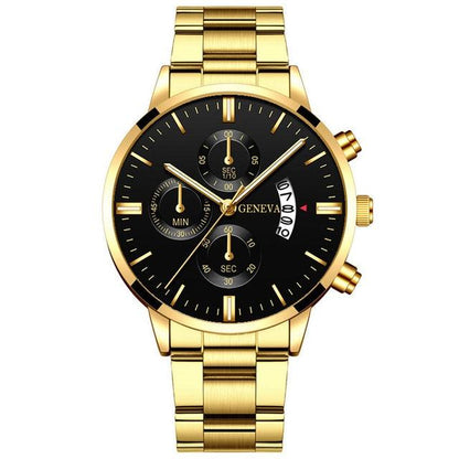 Men's Relogio Masculino Business Luxury Stainless Steel Watch - ClickerMans