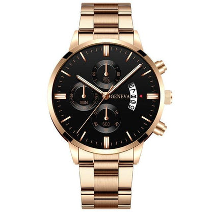 Men's Relogio Masculino Business Luxury Stainless Steel Watch - ClickerMans
