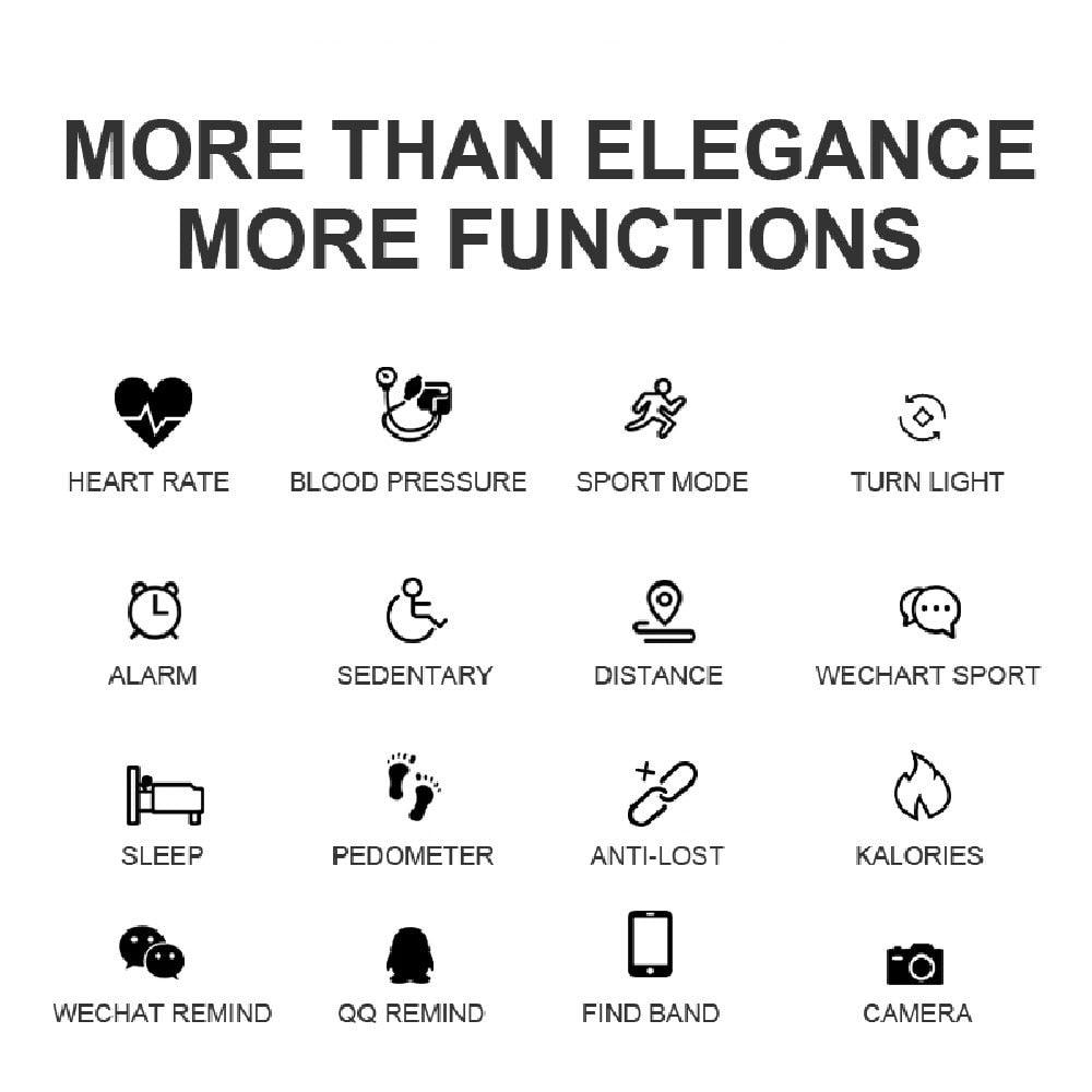 H8 Women's Smart Health Watch With Blood Pressure & Heart Rate Monitor - ClickerMans