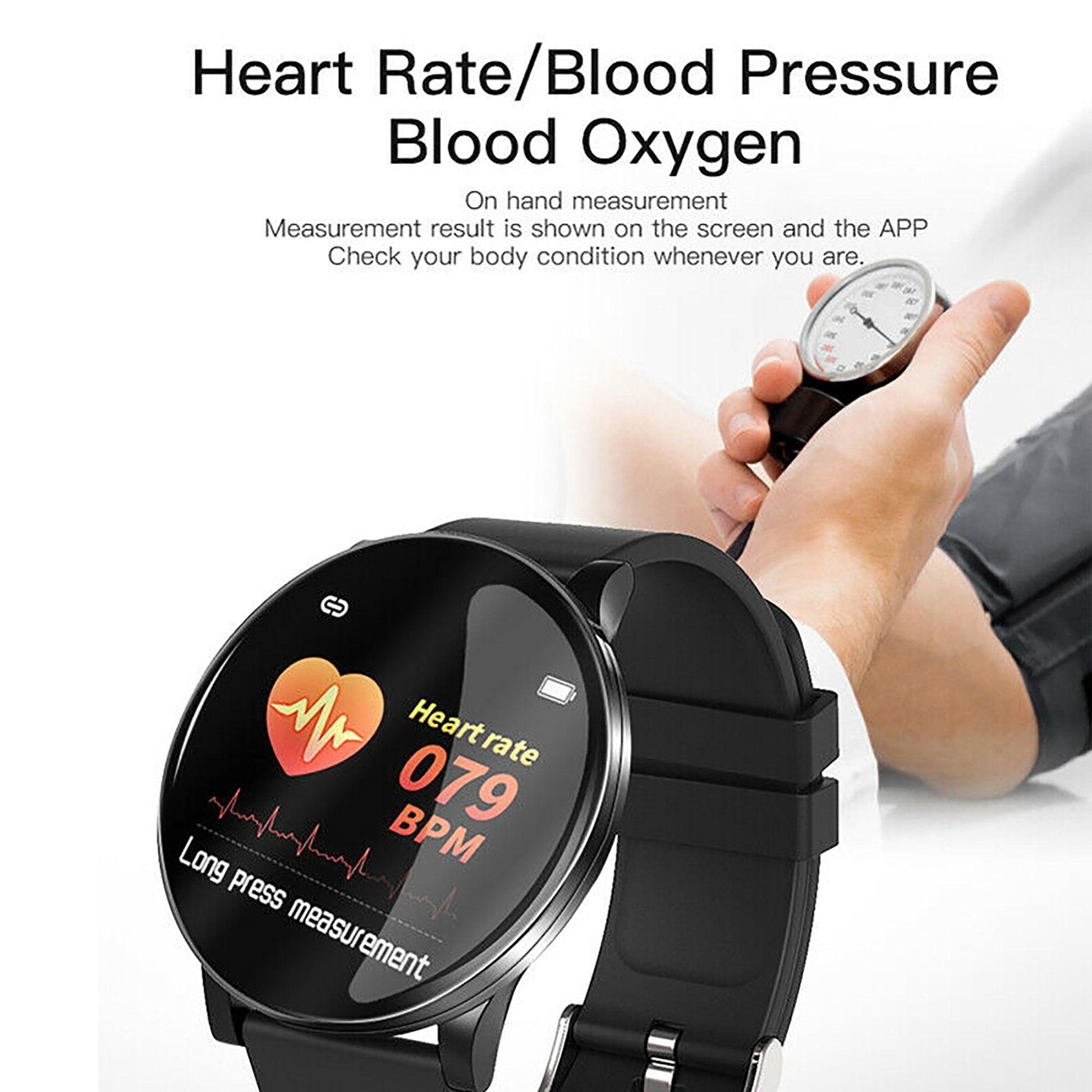 Smart Watch Heart Rate Monitor Tracker Fitness Sports Watch W8 - ClickerMans